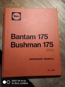 9.6 BSA 1969 Bantam Bushman 175 Original 00-4169 Workshop Manual Handbuch  - Picture 1 of 24