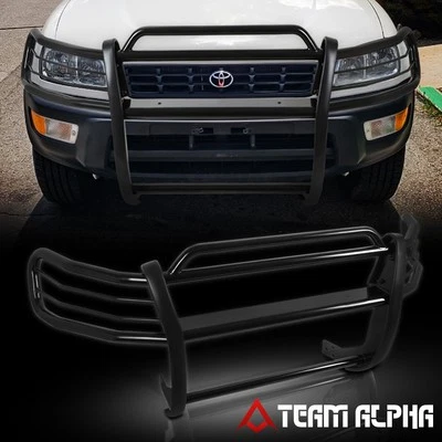 Fits 1996-2000 Toyota Rav4 Black Mild Steel 1.5" Front Bumper Grille/Brush Guard - Image 1 of 4