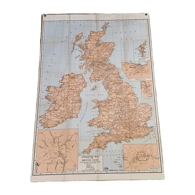 Linen backed A.J. Nystrom Literature Series British Isles Early 20th Century  - Image 1 of 4