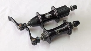 Vintage Bontrager Vorder- & Hinterradnabensatz Naben 135mm 9-fach 32 Loch Felge V-Brake - Bild 1 von 6