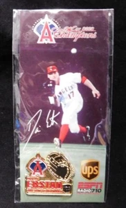 Darin Erstad "Anaheim Angels" 2002 Gold Glove Pin & Original Card "Nip" - Bild 1 von 4
