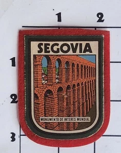 Parche Segovia España Vintage Souvenir Estampado Escudo Viaje Coser Fieltro - Imagen 1 de 1