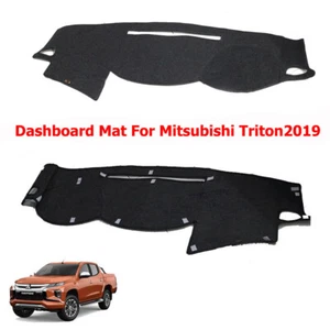 MITSUBISHI TRITON 2019 BLACK DASH MAT COVER  FULLY MOULDED RIGHT DRIVER - Imagen 1 de 4