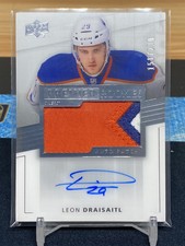 2014-15 Upper Deck Premier Leon Draisaitl Acetate Rookie Patch Auto /299 RPA