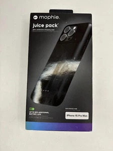 GENUINE mophie Juice Pack Slim Charging Case For iPhone 15 PRO MAX Black - Picture 1 of 11