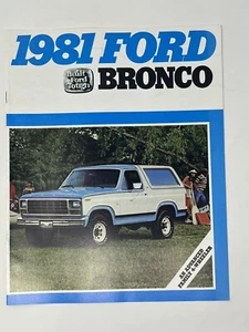 1981 Ford Bronco Vintage Car Truck Original Sales Brochure Good Condition - Picture 1 of 5