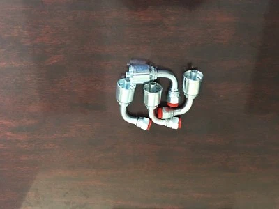 GATOR (4 PK) FJX90-6-6 Hydraulic Fitting 3/8" Hose 90 Elbow, with 3/8 Female JIC