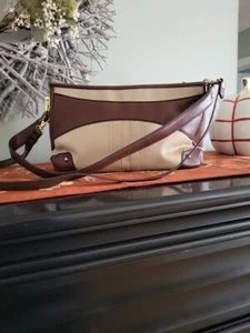 Vintage Damen Etienne Aigner Braun Leder/Canvas Med Schultertasche Umhängetasche - Bild 1 von 11