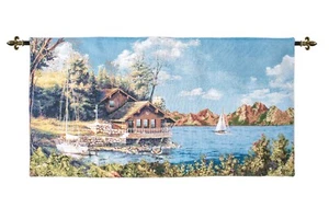 Wall Tapestry Wintage Wall Decoration TOSCANA Tapestry 54x28 inches GOBELIN - Picture 1 of 7