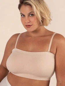 Neu Truekind wandelbarer trägerloser Bandeau BH Gr. L geformte Cups nude ohne Bügel - Bild 1 von 6