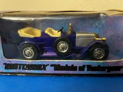 Vintage Matchbox 1914 Prince Henry Vauxhall Models of Yesteryear 1970 tan seats - Image 1 of 4