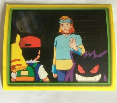 STICKER POKEMON N°136 " PIKACHU VERSUS GENGAR " SERIE 4 JOHTO MERLIN TOPPS 2002 - Photo 1/4