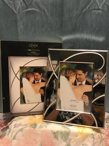 BRAND NEW IN BOX Lenox Adorn 5 x 7 Inch Picture Frame Silverplate - Picture 1 of 3