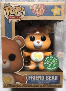 New Friend Bear #1123 Funko POP Care Bears 40th Earth Day 2022 Walmart Exclusive - Picture 1 of 2