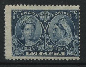 Canada 1897 5 cent Jubilee mint o.g. very off centre - Picture 1 of 1