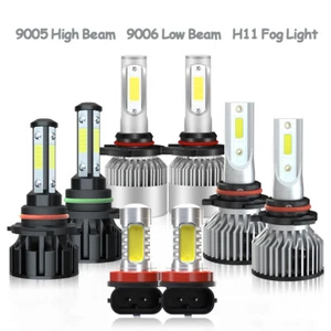 For Toyota Corolla 2009-2016 White LED Headlight High Low Beam Bulbs 9005+9006 - Picture 1 of 100