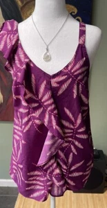 A New Day tropischer Look ärmelloses Top Shirt Bluse Damen SM gebraucht, in einwandfreiem Zustand - Bild 1 von 3