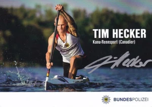 Tim HECKER - Deutschland, Bronze Olympia 2020 Kanu, Original-Autogramm! - Picture 1 of 1