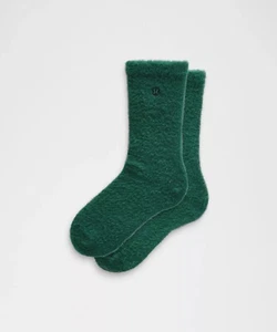 LULULEMON DAILY ESSENTIALS CALCETINES DIFUSOS, DOBLE LONGITUD, STORM TEAL, NUEVOS CON ETIQUETAS - Imagen 1 de 2