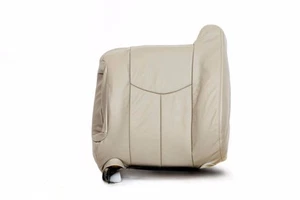 Chevy Tahoe Suburban 2003 2005 parte superior asiento de cuero cubierto luz bronceada - Imagen 1 de 8