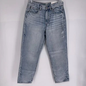 American Eagle Size 28/6 Light Wash Rainbow High Rise 90s Boyfriend Jeans - Picture 1 of 6