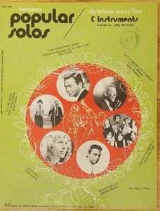 Hansen's Popular Solos, Christmas issue #5 , 1972, C instruments, 8 songs  - Picture 1 of 10
