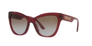 Versace Sunglasses VE4417U 38889 56mm Transparent Red / Grey Gradient Brown Lens - Picture 1 of 3