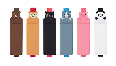 LIHITLAB PuniLabo Animals Adjustable Book Band Pen And Pencil Holders Set Of 18 • 13.90$