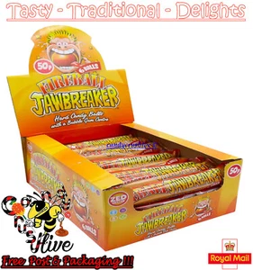 ZED CANDY FIREBALL JAWBREAKER Veg Halal Chewing Gum Bag Filler - 144 count - Picture 1 of 1