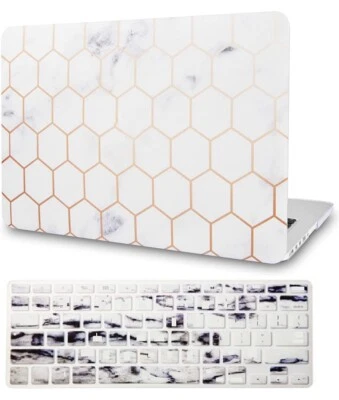 Estuche rígido de mármol blanco Mac Book Pro 13" 2020 21 22 A1706 A1708 A1989 A2159 Foto 1 de 4