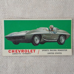 1961 Topps Sports Cars #34 CHEVROLET - Sports Racing Roadster - United States