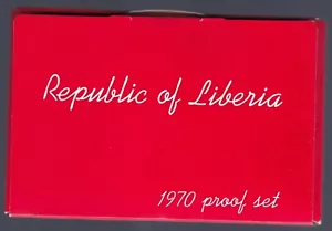 Coin Set Liberia Proof Set 1970 KMPS5, mintage 3464 - Picture 1 of 4