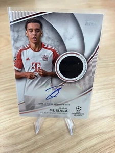 Jamal Musiala 10/25 Auto Topps UCC Flagship 2023/24 UEFA Match-Worn Patch Relic - Bild 1 von 3