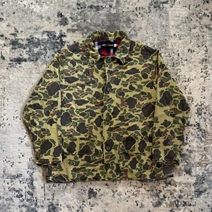 Vintage Red Head Duck Camo Hunting Jacket Mens Large Camouflage Shooting 70s 80s - Picture 1 of 6