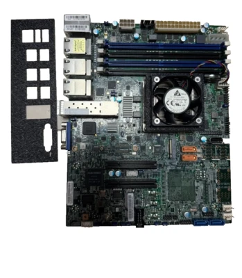 Supermicro X10SDV-TP8F Motherboard Intel Xeon D1518 4Core DDR4 2133 With Fan - Image 1 of 4