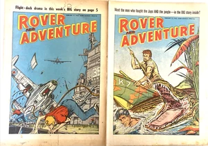 ROVER AND ADVENTURE. (2 ISSUE LOT OF 1962 VINTAGE MAGAZINES). DC THOMSON. - Picture 1 of 9