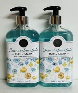 2-Pack Clean & Beauty ~ Coconut Sea Salt Hydrating Hand Soap with Coconut Oil  - Picture 1 of 2
