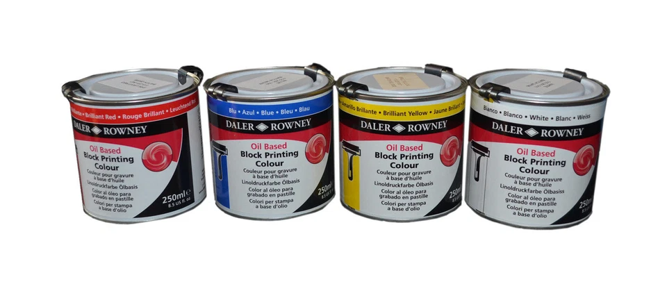 DALER-ROWNEY Daler Rowney Ölbasierte Blockdruckfarbe 250ml - wählen Sie aus 5 Farben