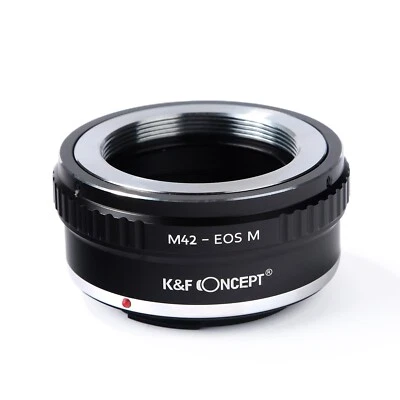 K&F Concept Adapter for M42 Mount lens to Canon EOS M Camera M3 M5 M6 M10 - Image 1 of 4