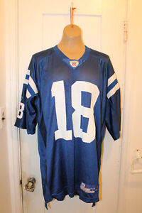 REEBOK NFL Equipment Indianapolis Colts Peyton Manning #18 Men's Large Jersey