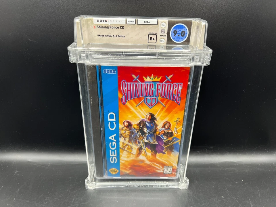 Shining Force CD Sega CD WATA 9.0 B+ FACTORY SEALED RARE VGA - Image 1 of 4