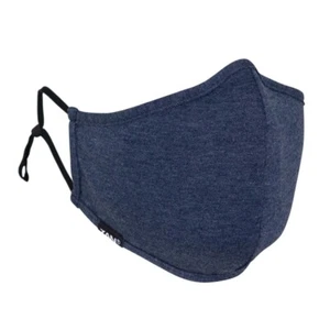 Zan Headgear FMA284 Heather Blue Adjustable Cotton Face Mask with PM 2.5 Filter - Picture 1 of 1