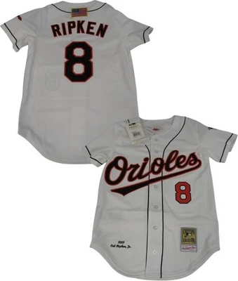 Nova Camiseta Masculina 2001 Cal Ripken Jr. #8 Orioles Mitchell & Ness AUTÊNTICA US$ 300 - Imagem 1 de 4