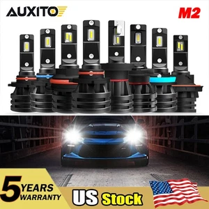 M2 AUXITO 9005 9006 H11 9007 H4 H7 H8 LED Headlight Bulbs 10000LM High Power 56W - Foto 1 di 22