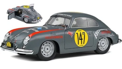 MODELLINO AUTO STATICO SOLIDO PORSCHE 356 PRE-A COUPE RACING PANAM 1954 1/18 - Immagine 1 di 4