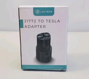Lectron J1772 to Tesla Charging Adapter 80A 250V Model S/3/X/Y Electric Vehicle - Foto 1 di 3