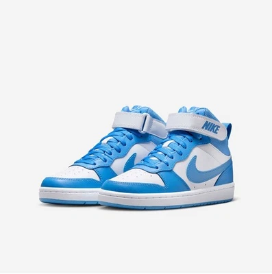 Nike Court Borough Mid 2 (GS) para niños grandes blanco azul Beyond CD7782 123 Foto 1 de 4