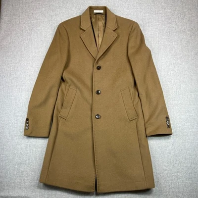 Lauren Ralph Lauren Overcoat Mens 36R Wool Cashmere Camel Brown Italian Luxury - Image 1 of 4