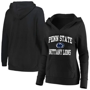 Women's Champion Black Penn State Nittany Lions Plus Size Heart & Soul Notch - Picture 1 of 3