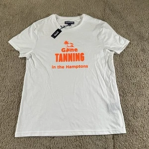 Vilebrequin Shirt Mens Medium White Gone Tanning Hamptons Logo Made In France - Picture 1 of 12